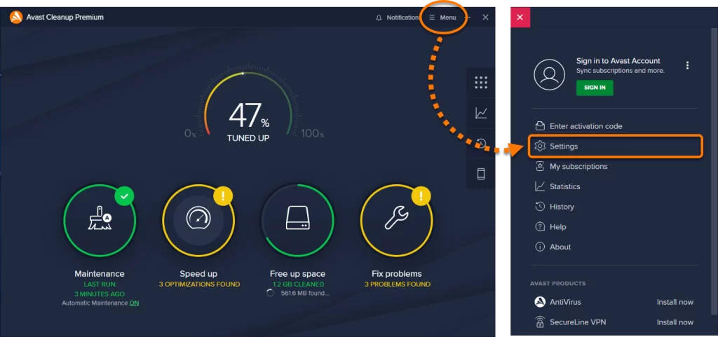 AVAST Cleanup