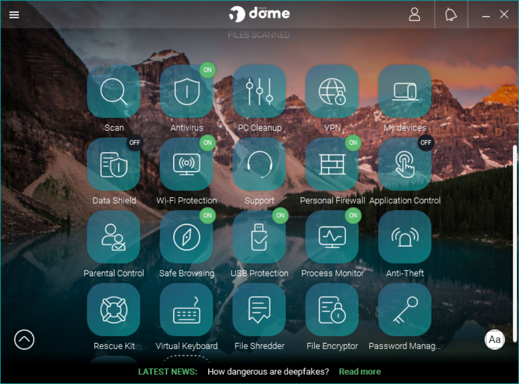 Panda Dome Complete provides comprehensive antivirus security, password management, system optimization, file encryption, parental control, and other features.