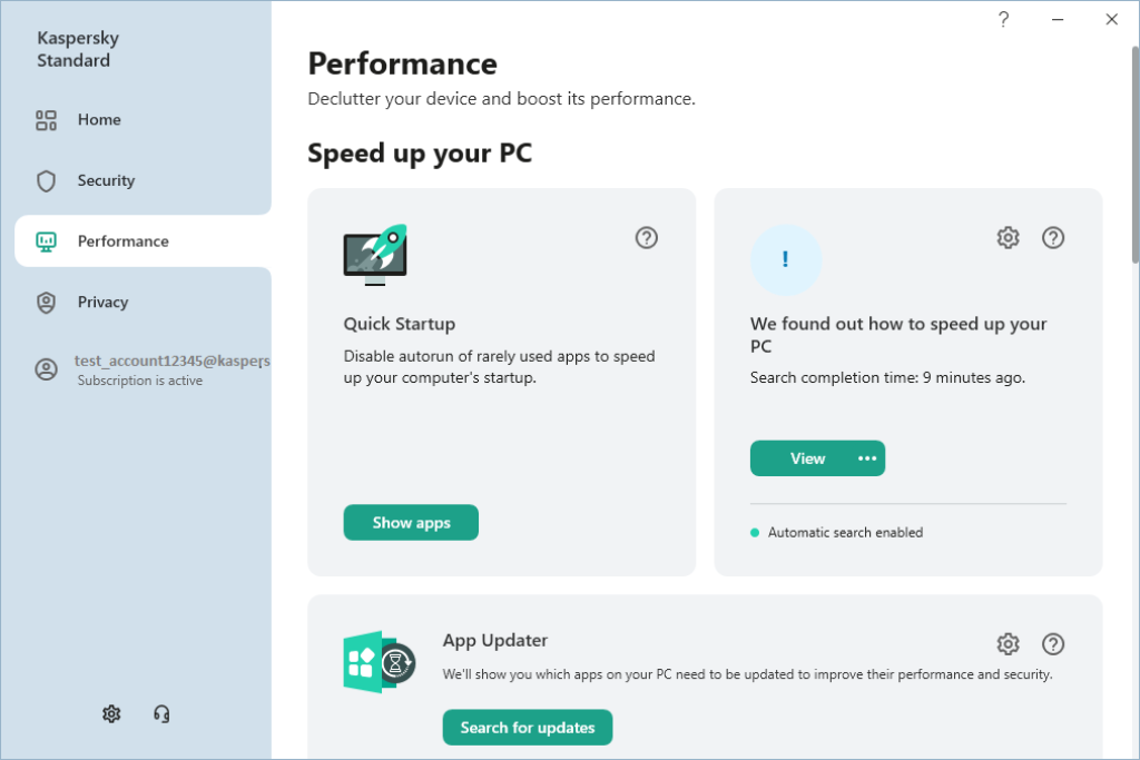 Kaspersky Standard offers strong antivirus, malware protection, performance optimization, anti-phishing, firewall, and app updates for secure & efficient usage.
